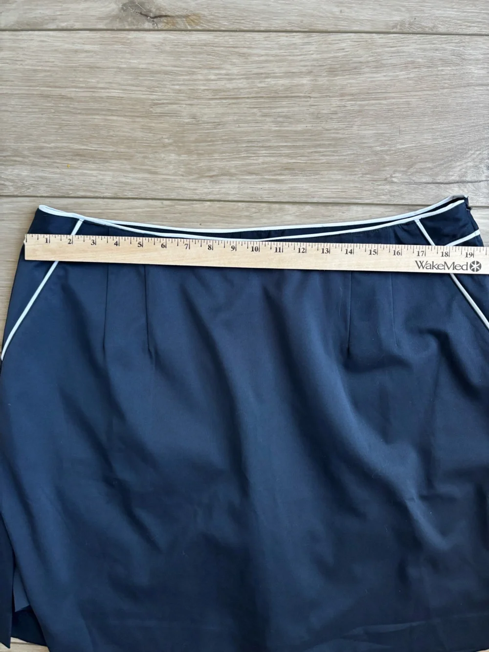 Talbots Woman Navy Golf Skort 16 White Contrast Trim Stretch Tennis Country Club